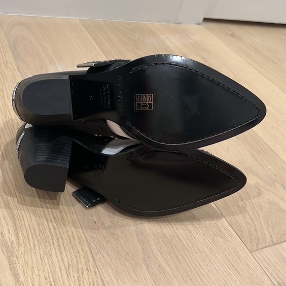 Zadig & Voltaire | NWOB Cara Black and White Cow Print booties - Size IT 39 - Picture 10 of 11